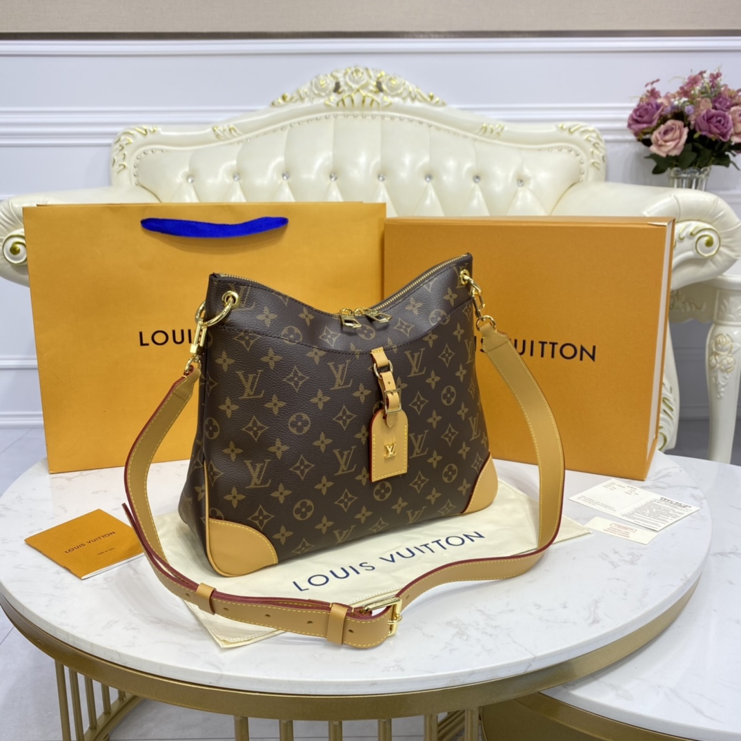 Louis Vuitton ODEON MM Handbag Monogram M45355 Natural